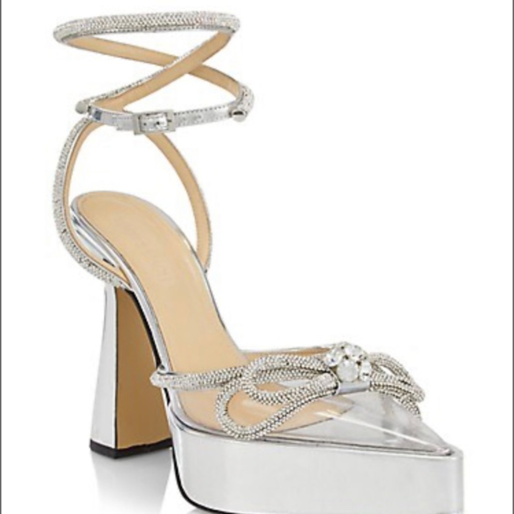 MACH & MACH DOUBLE BOW PVC PLATFORM PUMPS SZ. 37